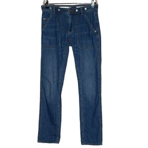 Pilcro And The Letterpress Anthropologie Size 25 Slim Boyfriend Blue Jeans